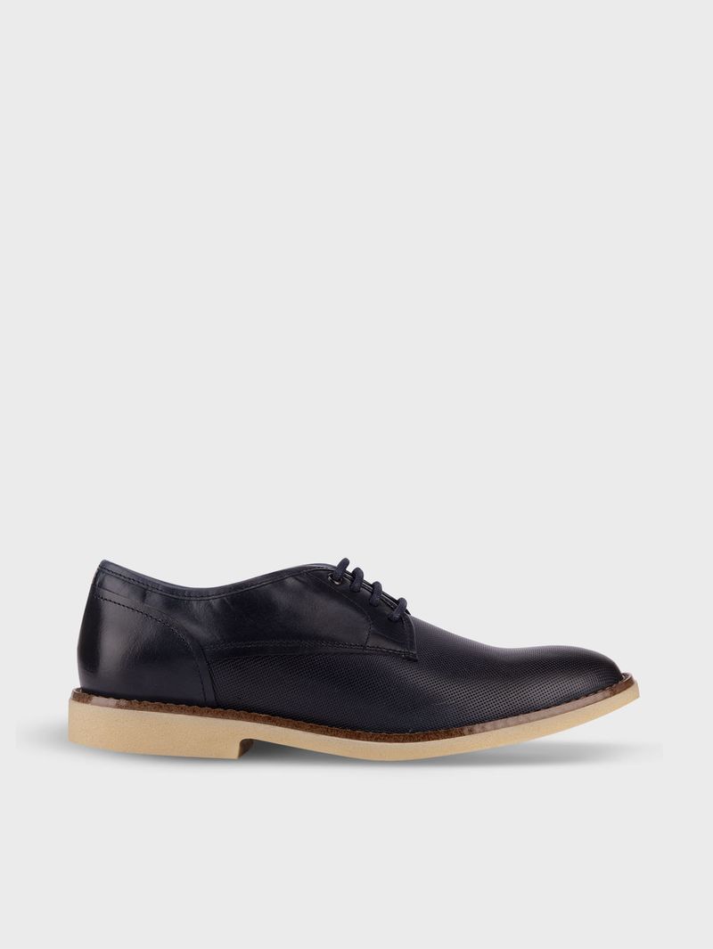 Zapato Casual con Suela Rustica y Capellada con Placa 35119