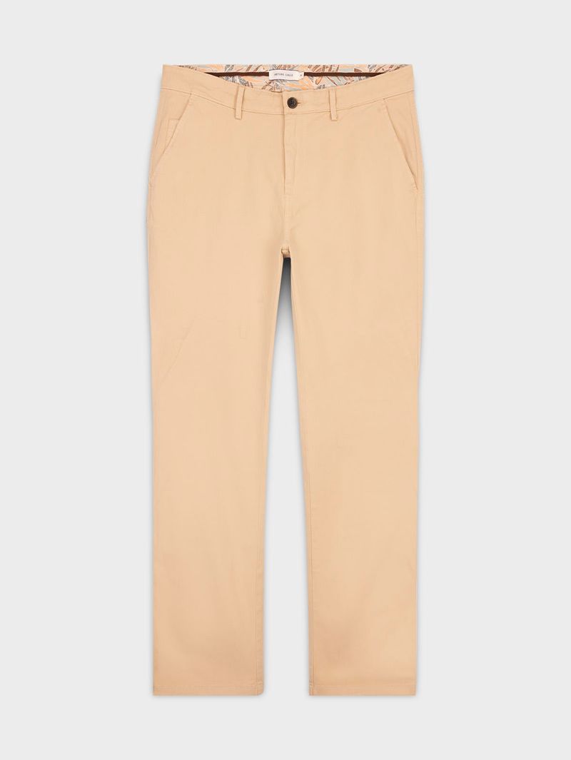 Pantalón Unicolor Regular Fit para Hombre 35819