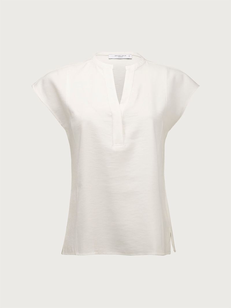 Blusa Manga Sisa Cuello V Amplio para Mujer 36301