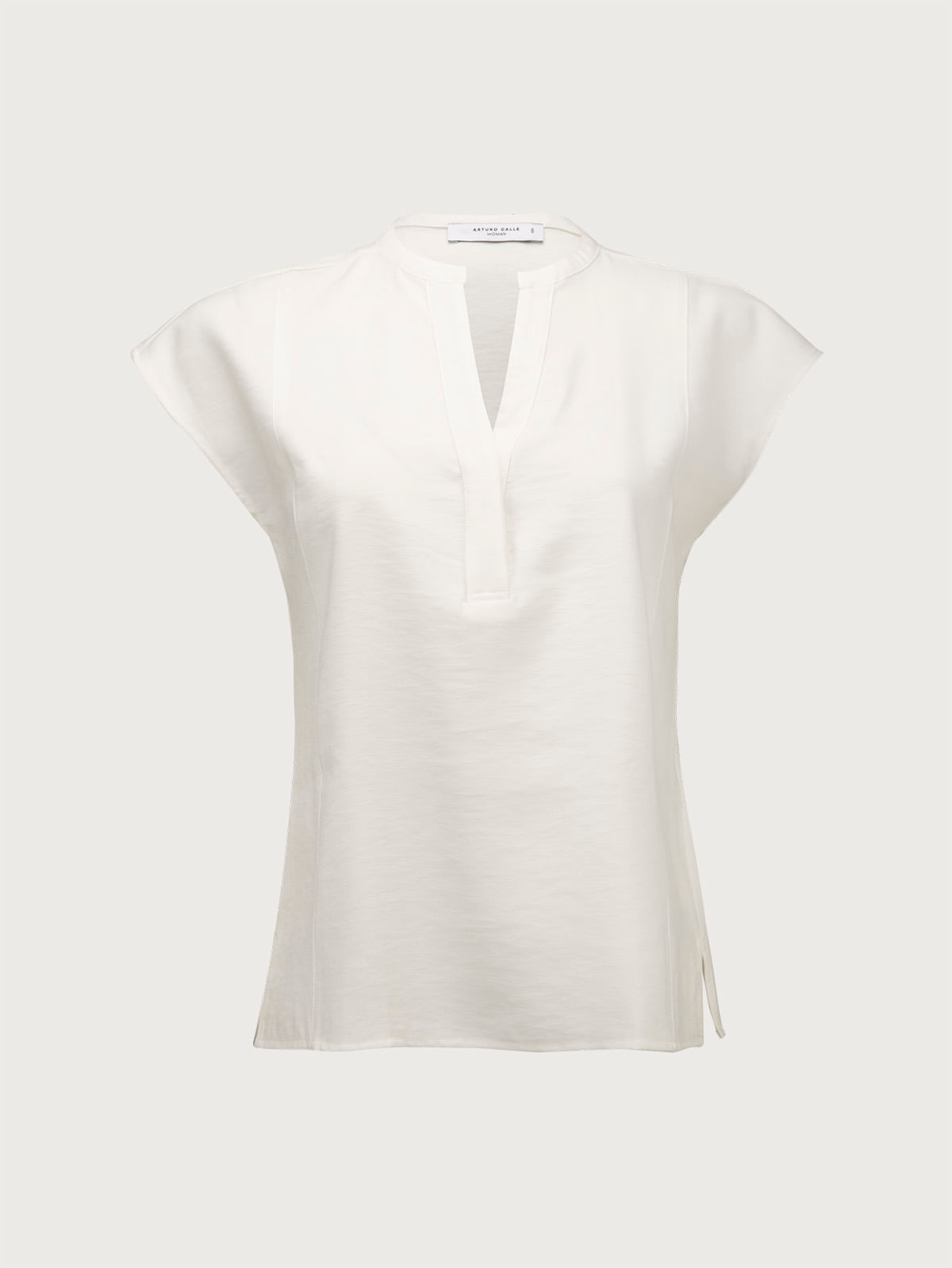 Blusa Manga Sisa Cuello V Amplio para Mujer 36301
