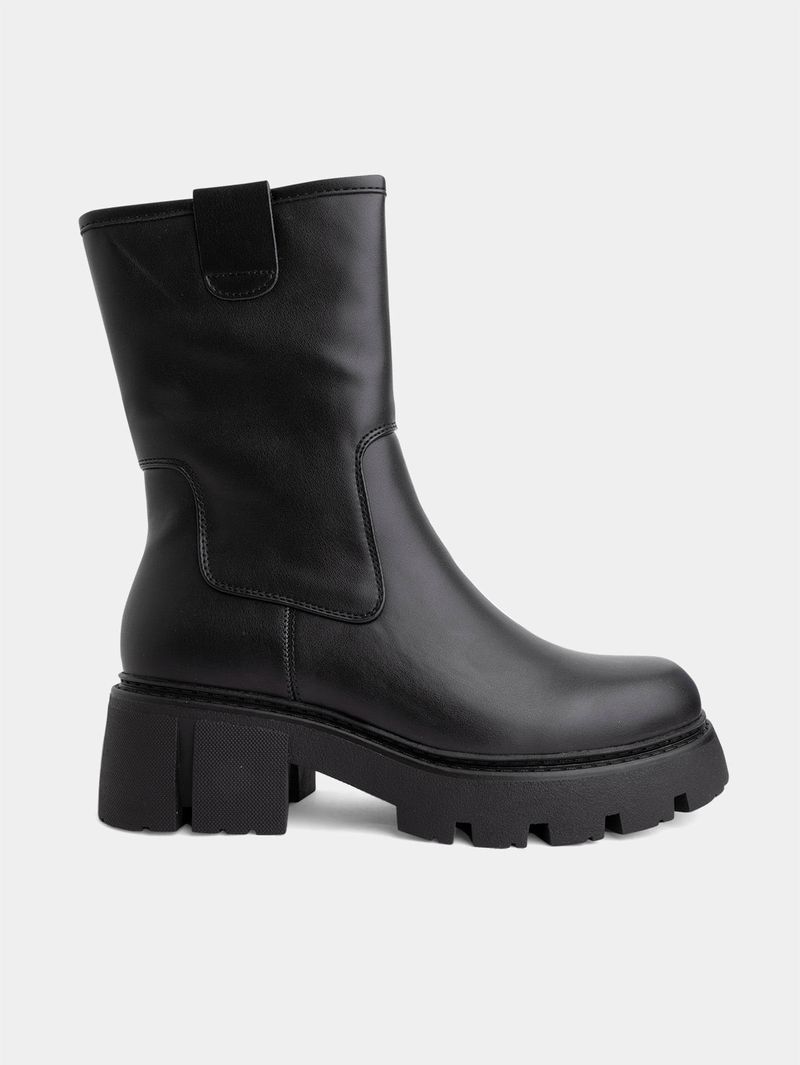 Botas Tipo Chunky con Cierre para Mujer 05432