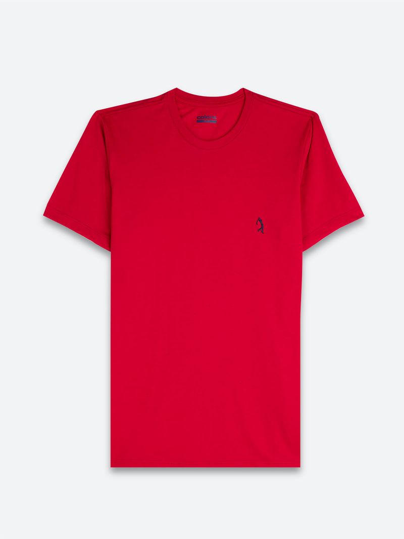 Camiseta Básica Unicolor para Hombre 12202
