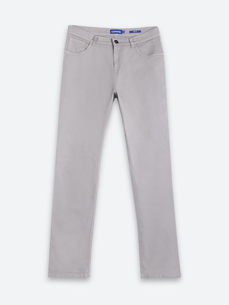Pantalón Unicolor Slim Fit para Hombre 12356
