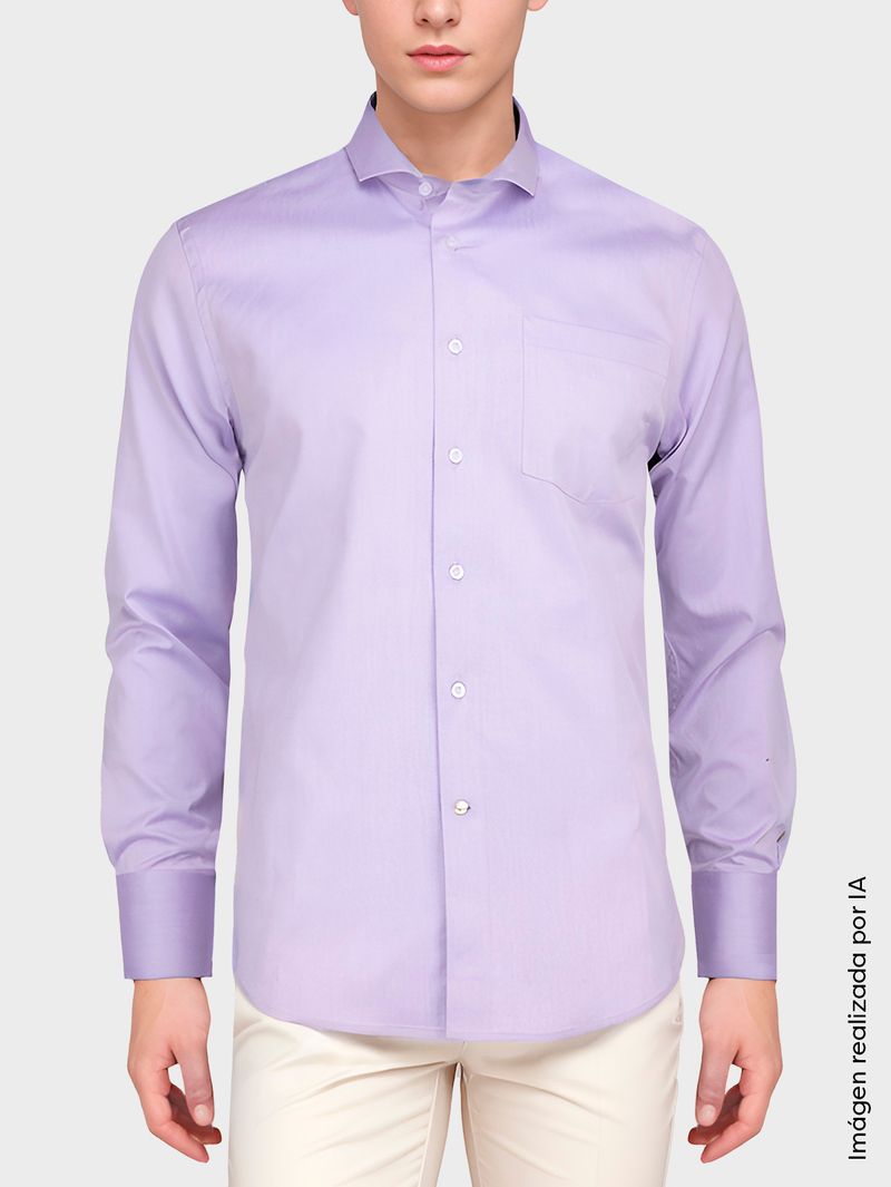 Camisa Formal Semi Slim Fit Europea para Hombre 35882