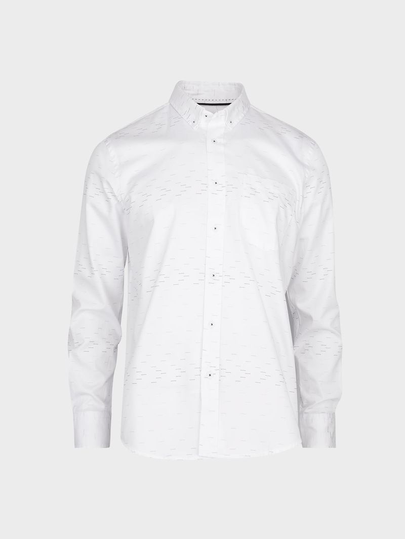 Camisa Textura Manga Larga para Hombre 36325