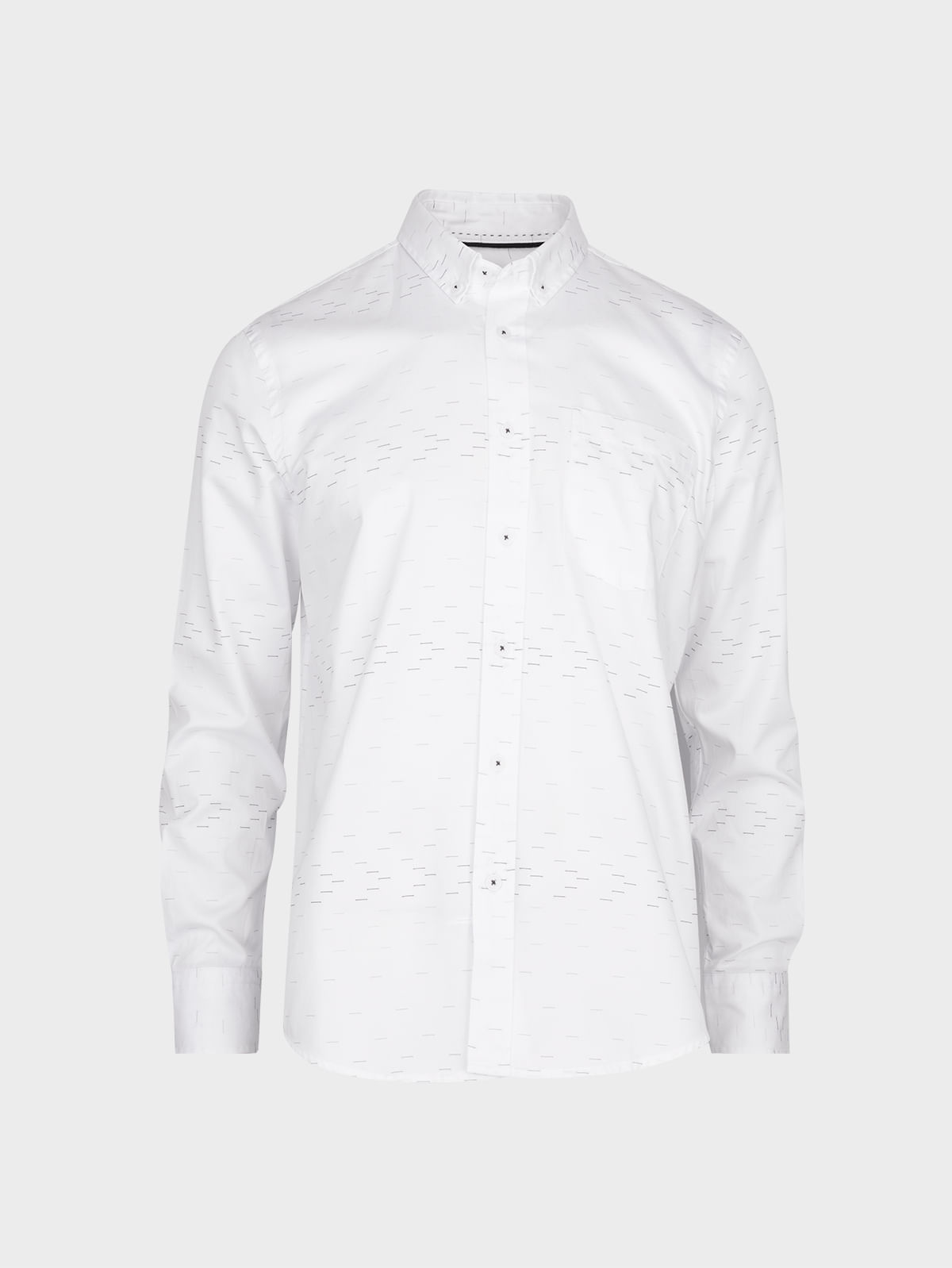 Camisa Textura Manga Larga para Hombre 36325