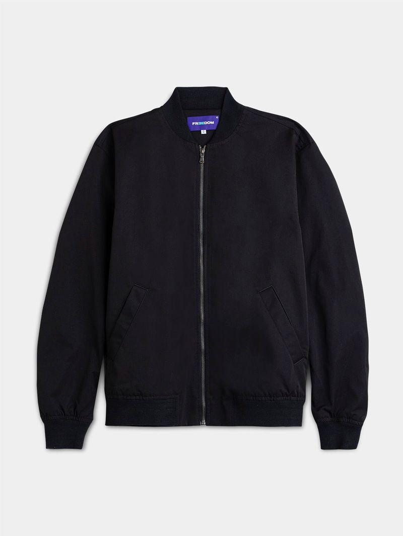 Chaqueta Bomber Unicolor para Hombre 05185