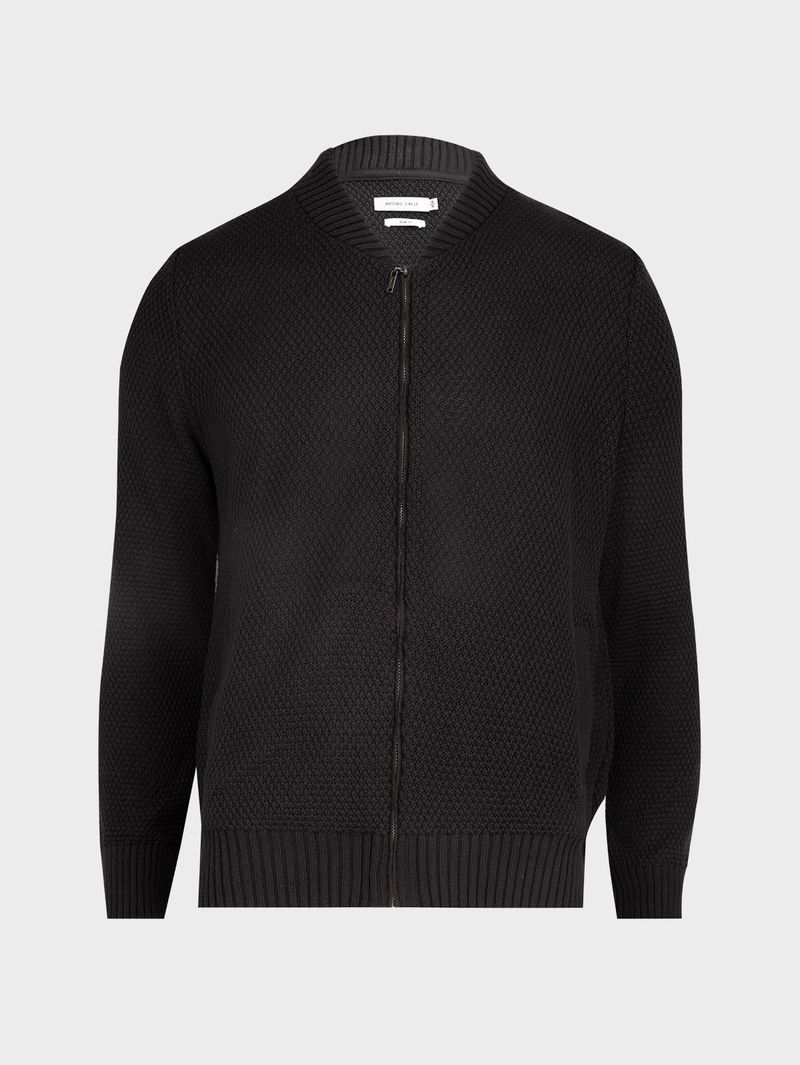 Suéter Unicolor con Cremallera para Hombre 35997