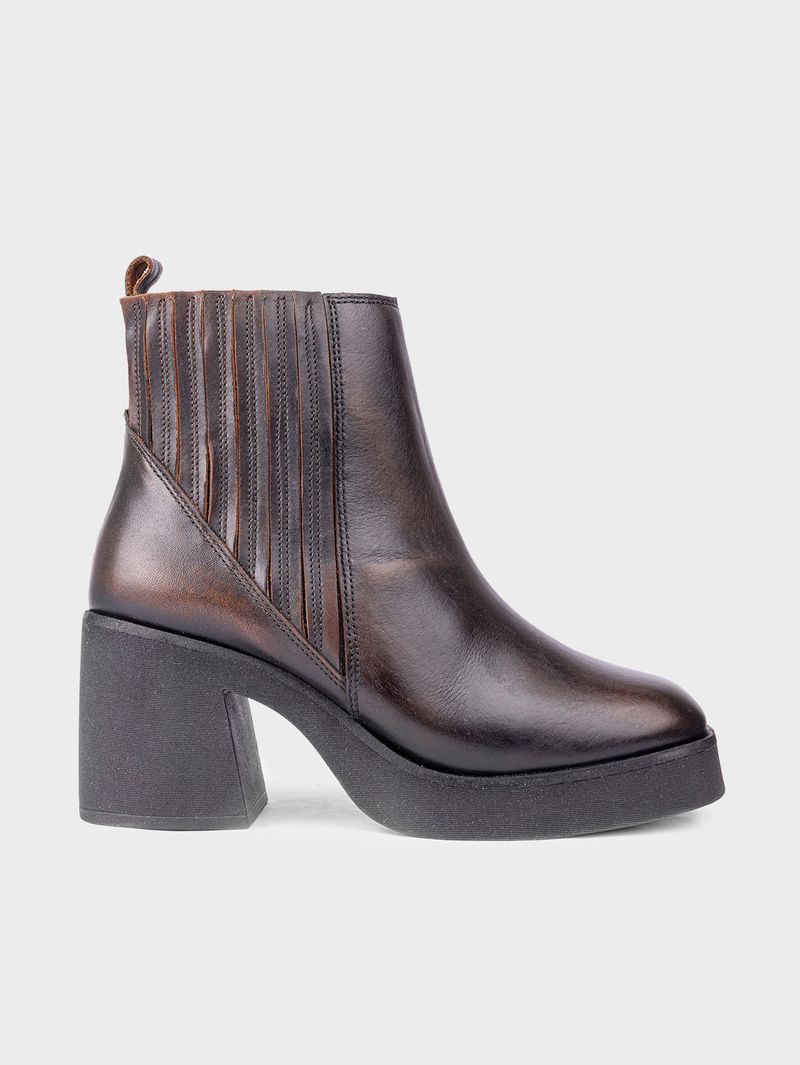 Botas Unicolor Tacón Cuadrado para Mujer 37202