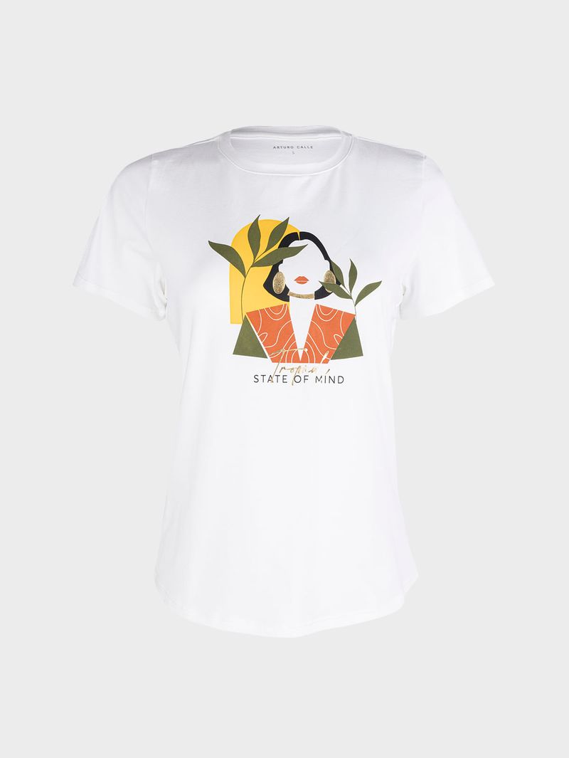 Camiseta Estampada para Mujer 37288