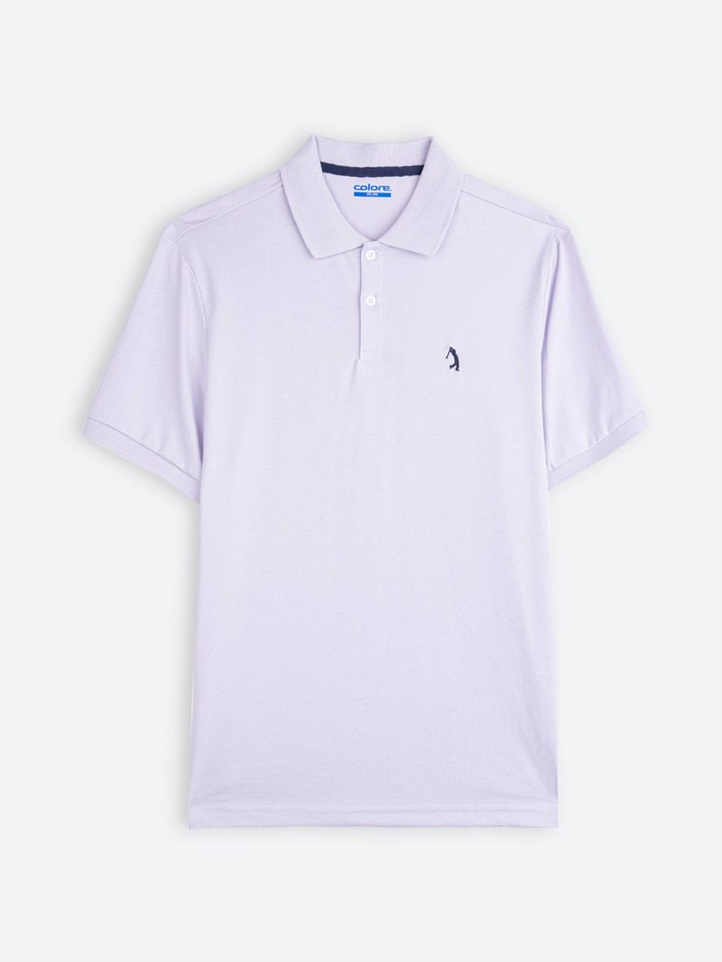 Polo Unicolor Jersey para Hombre 12441