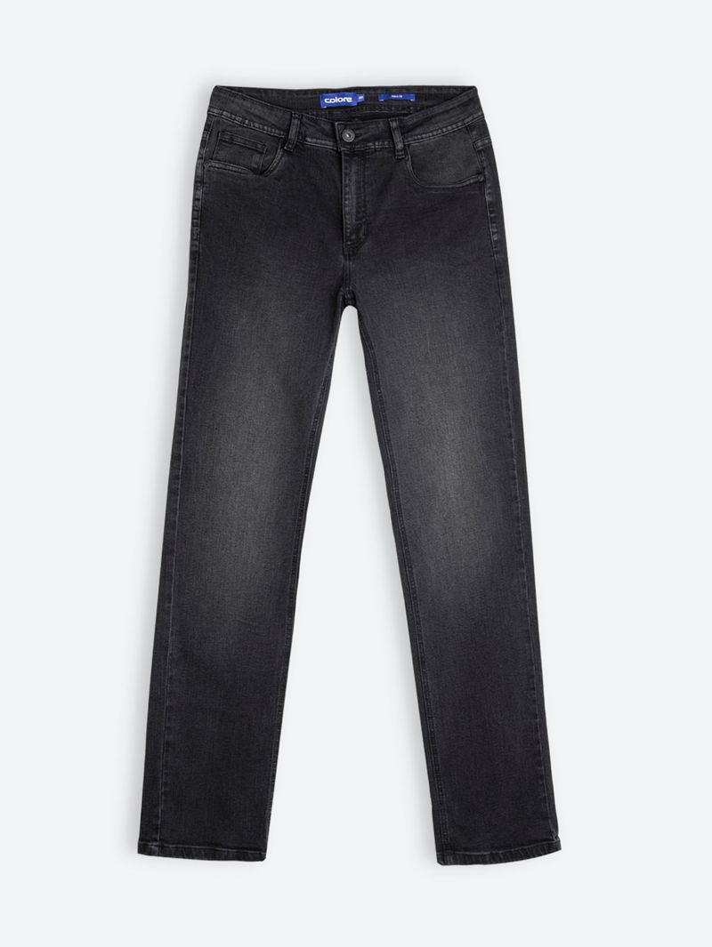 Jean Slim Fit Unicolor para Hombre 12587