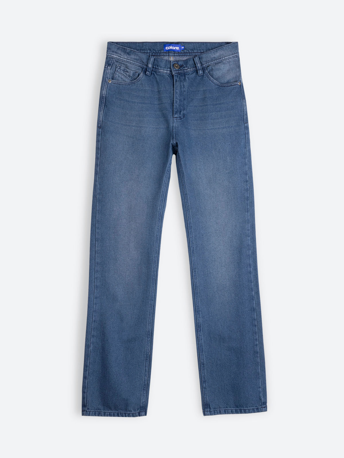 Jean Regular Fit Unicolor para Hombre 12591