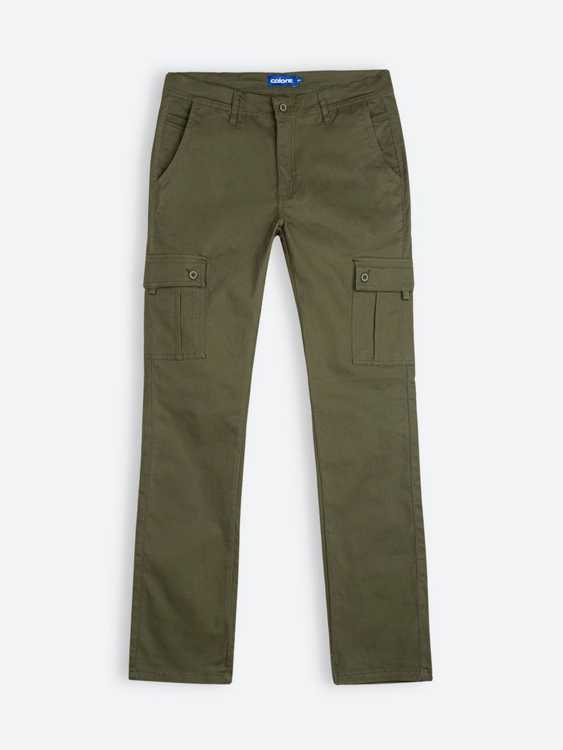 Pantalón Tipo Cargo Slim Fit para Hombre 12744