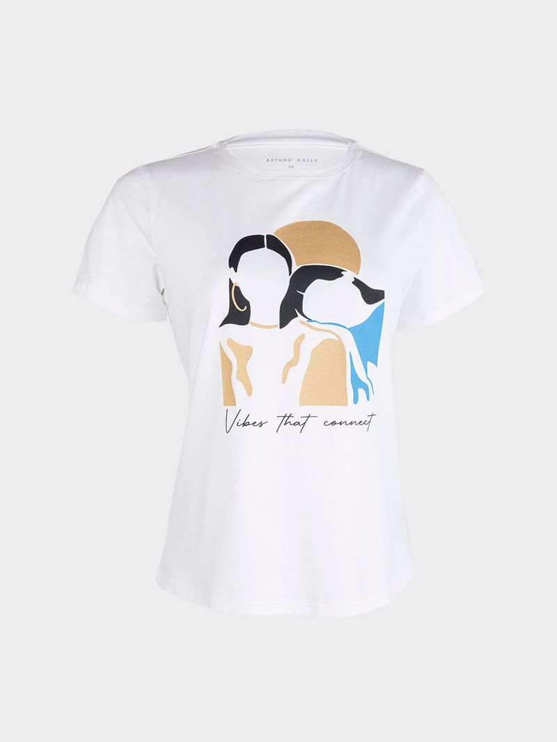 Camiseta Básica Unicolor para Mujer 39035