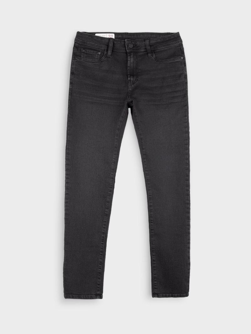 Jean Silueta Skinny con Lavado Gris Oscuro 37052