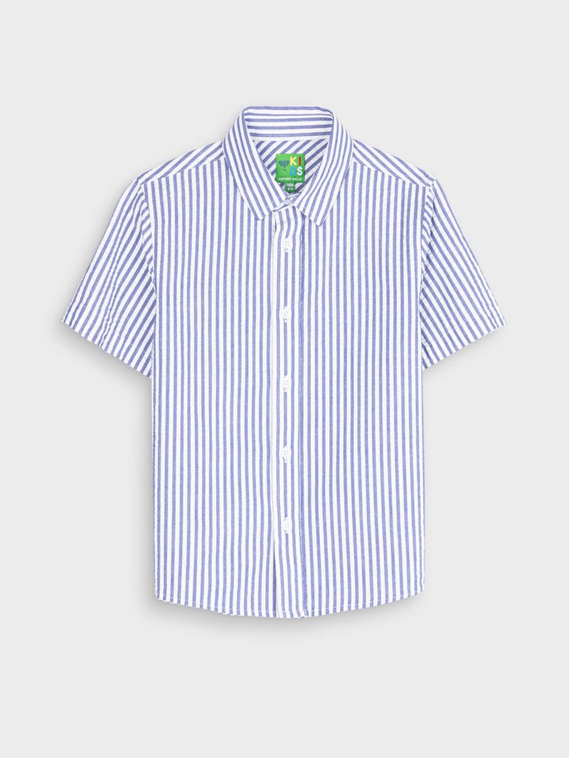 Camisa Manga Corta A Rayas para Niño 14685