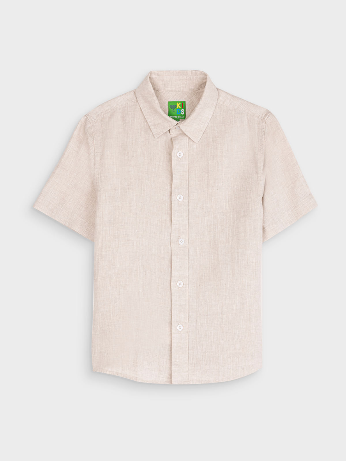 Camisa Unicolor Manga Corta para Niño 14553