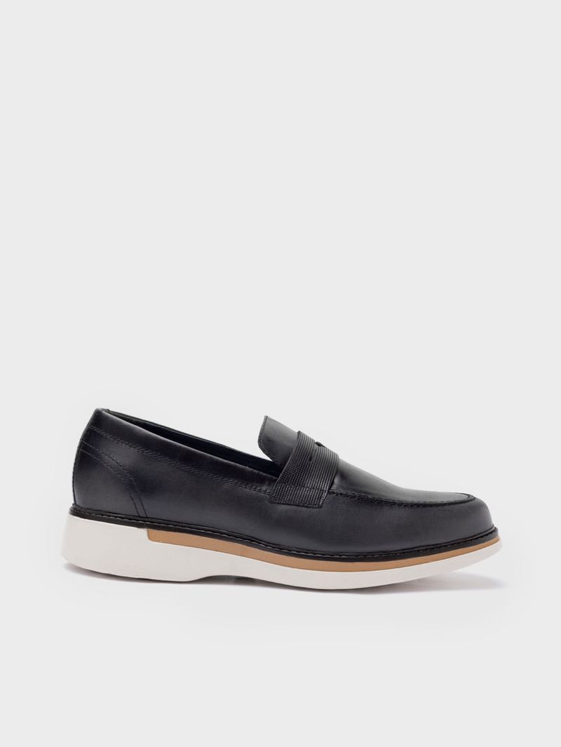 Mocasín Casual con Bigotera Texturizada para Hombre 38504