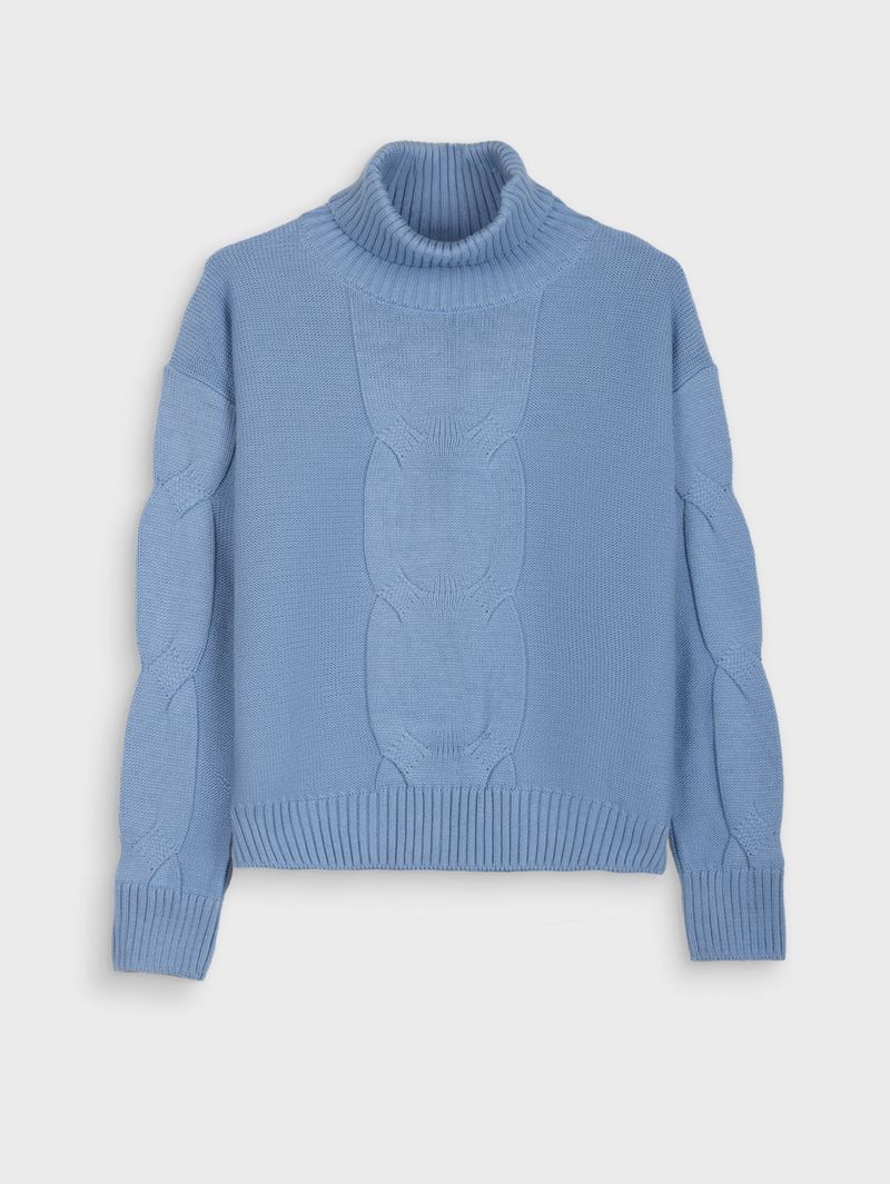 Suéter Cuello Tortuga Unicolor para Mujer 38999