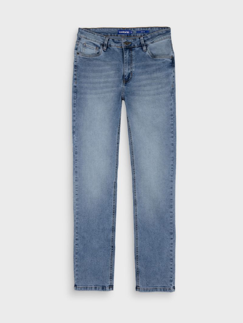 Jean Slim Fit Unicolor para Hombre 12741