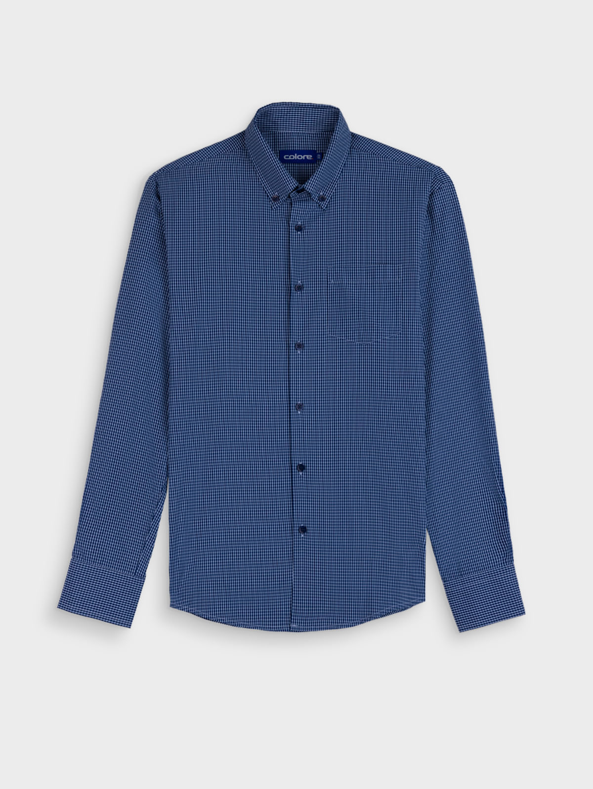 Camisa Casual Cuadros Manga Larga para Hombre 12773