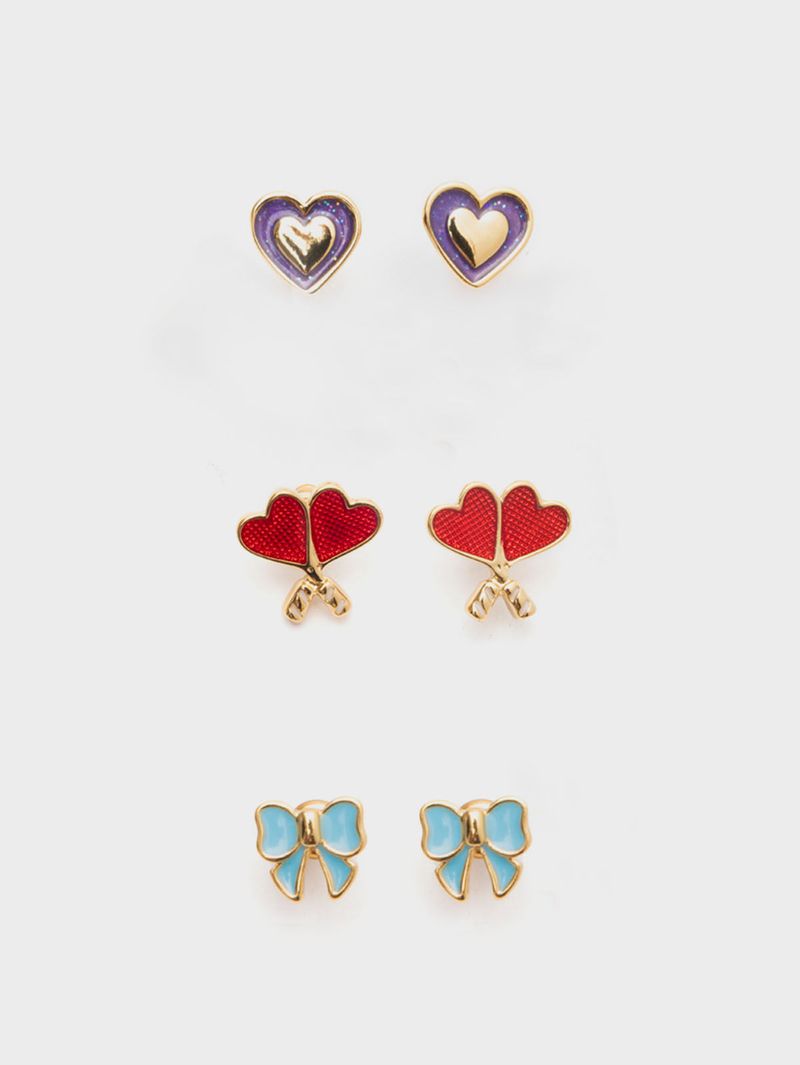 Pack x 3 Aretes para Niña 14688