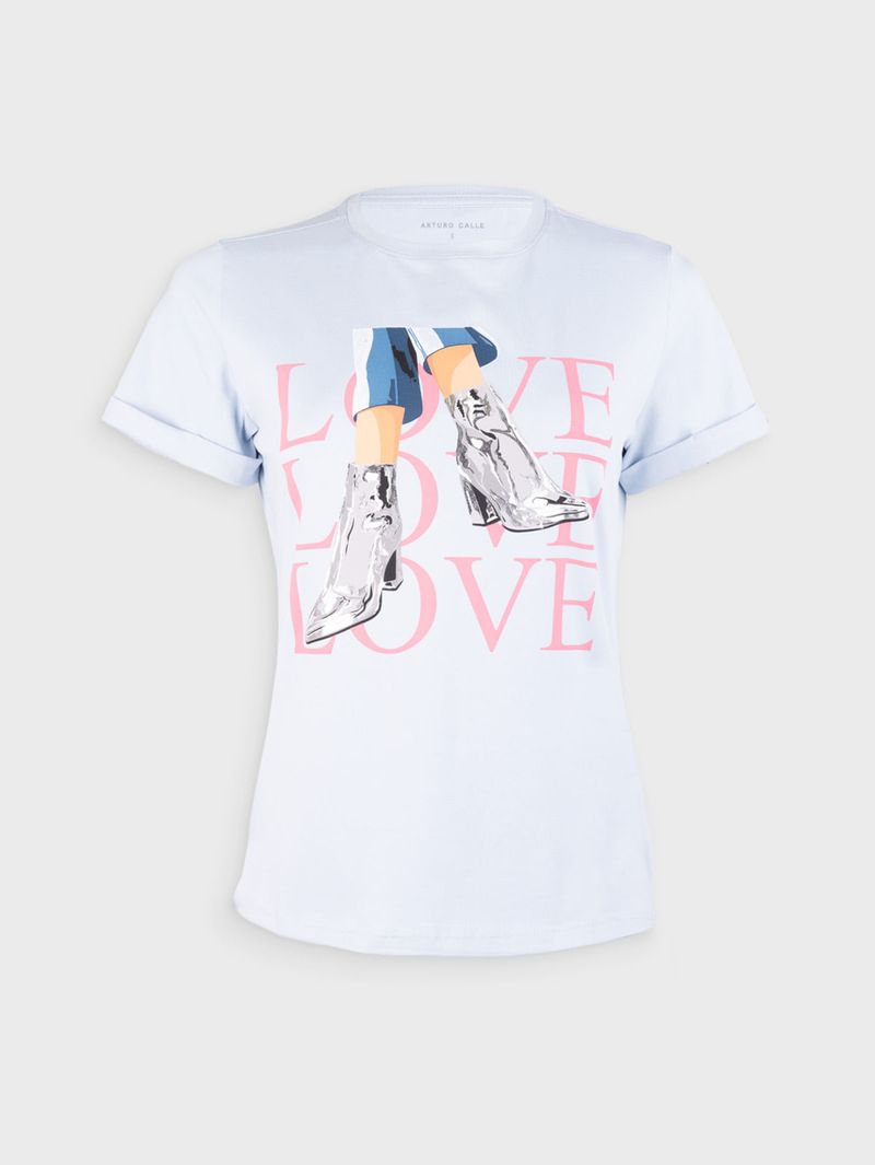 Camiseta Estampada para Mujer 37629