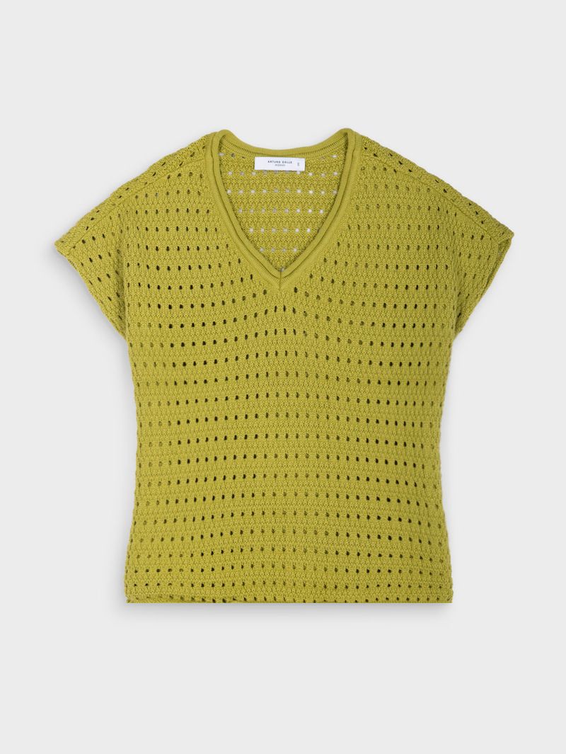 Camiseta Tejida Unicolor para Mujer 40770
