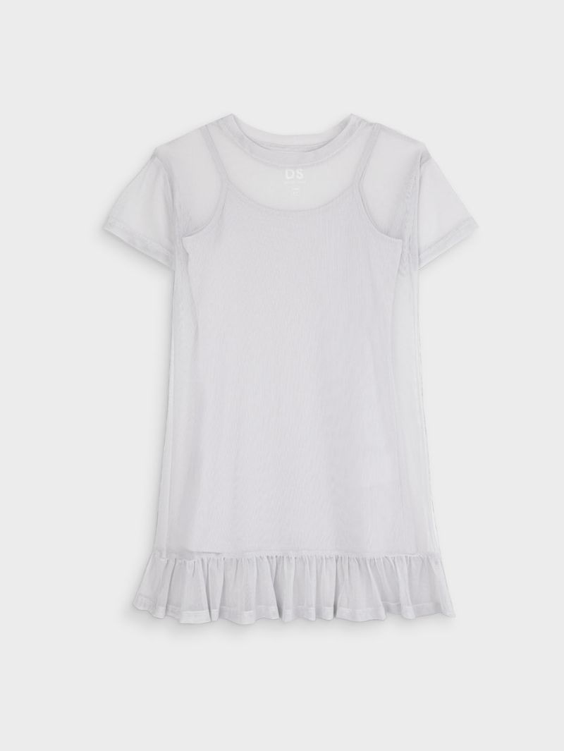 Vestido Unicolor para Niña 14569