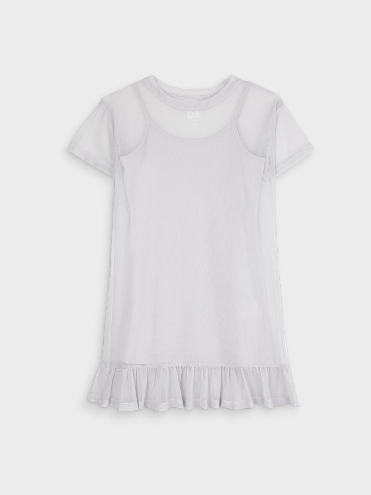 Vestido Unicolor para Niña 14569