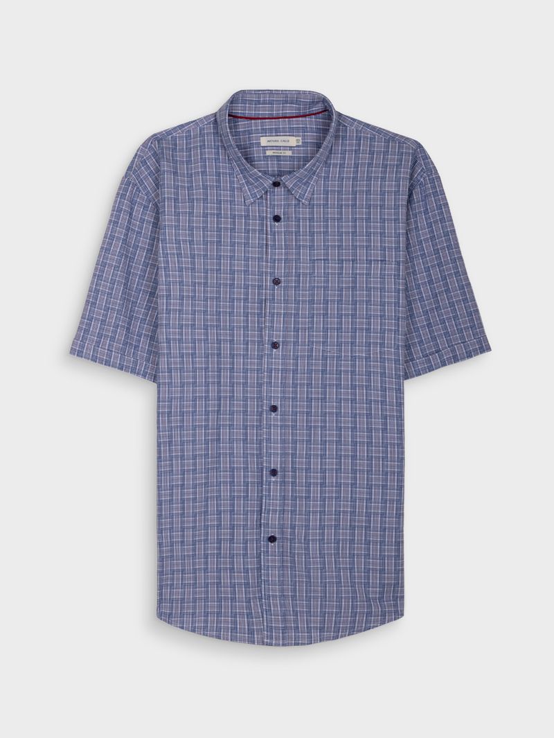 Camisa Cuadros Manga Corta para Hombre 37966