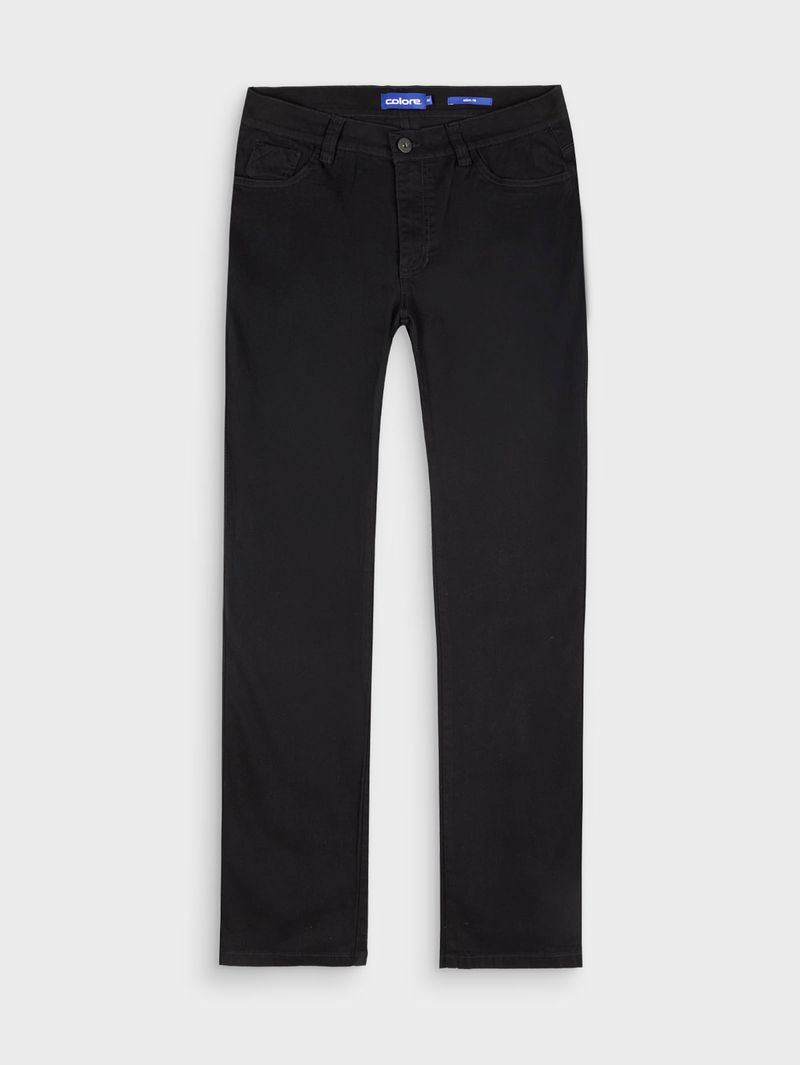 Pantalón Unicolor Slim Fit para Hombre 12851