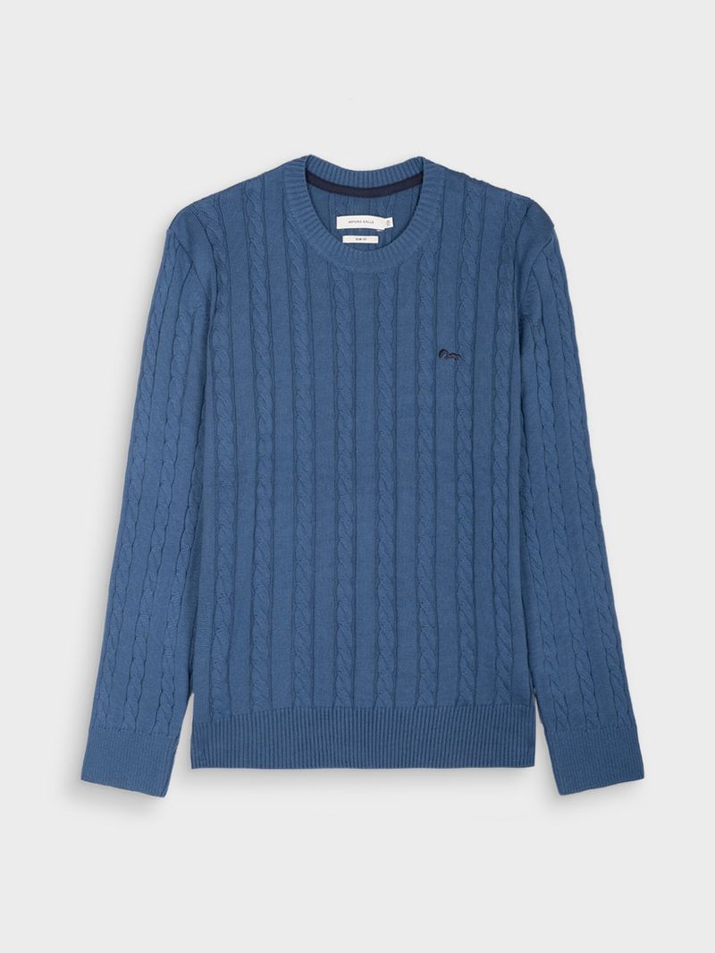 Suéter Tejido Cuello Redondo para Hombre 39085