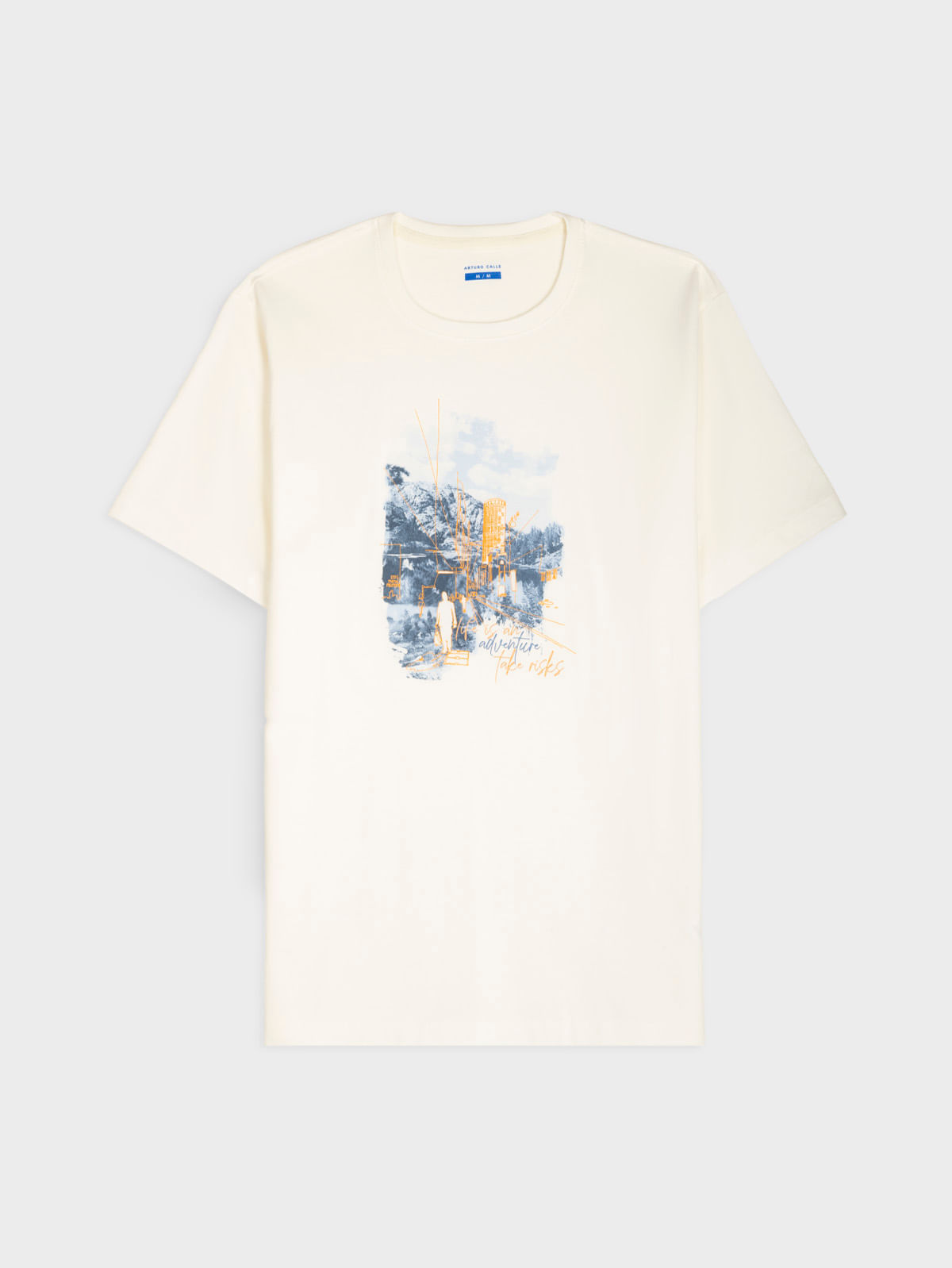 Camiseta Estampada Regular Fit para Hombre 40265