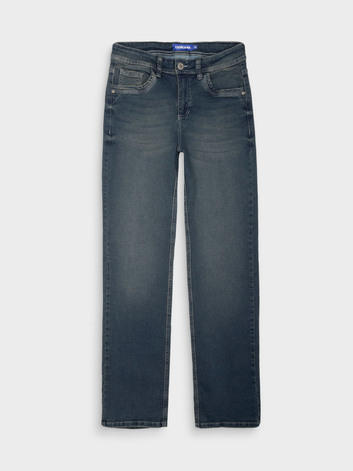 Jean Regular Fit Unicolor para Hombre 13166