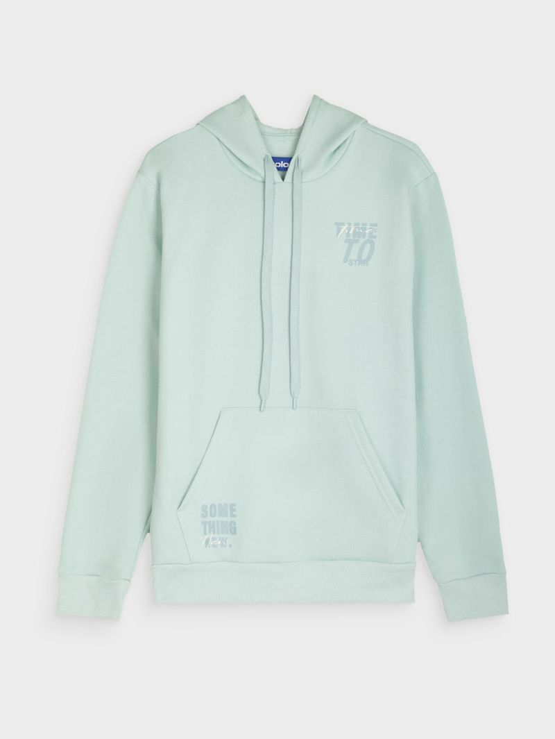 Buzo Unicolor con Estampado para Hombre 13180