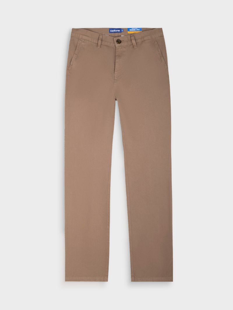 Pantalón Casual Unicolor Regular Fit para Hombre 13195