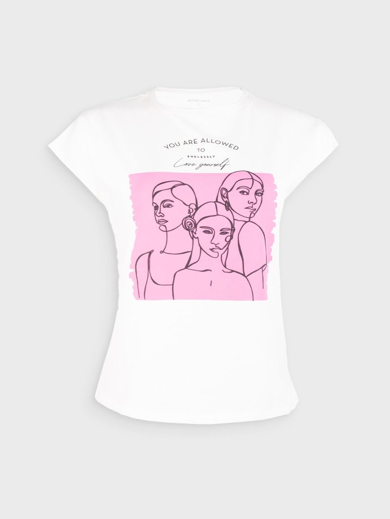Camiseta Estampada para Mujer 37605