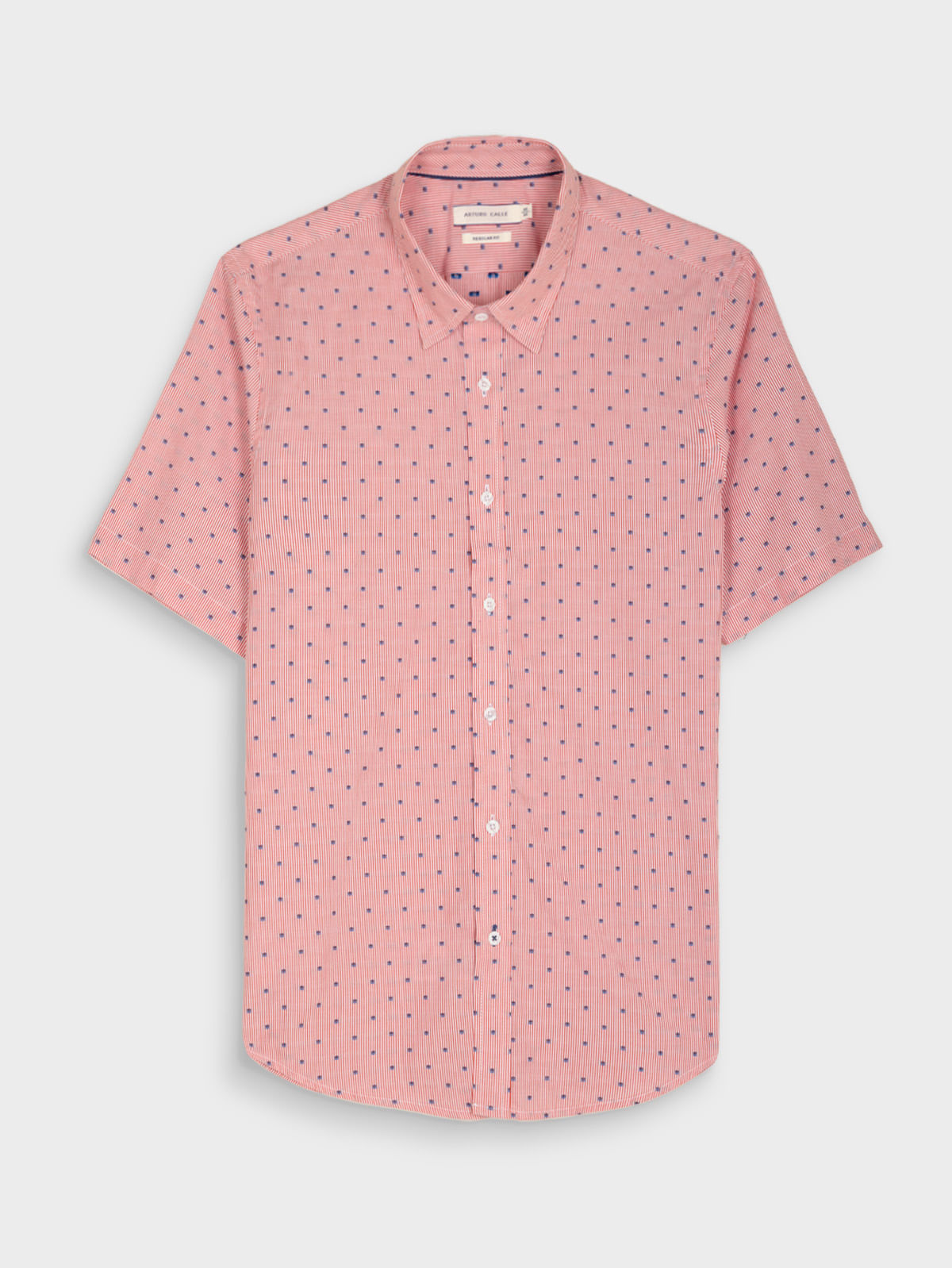 Camisa Rayas Manga Corta para Hombre 36353
