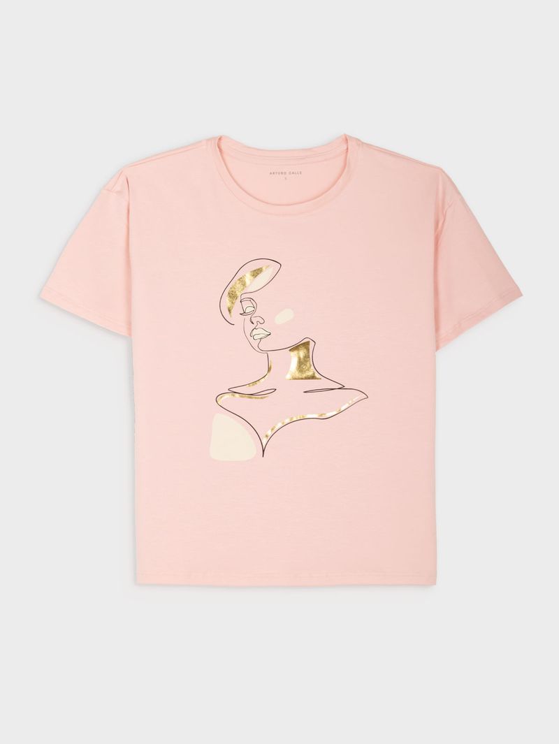Camiseta Estampada para Mujer 40425