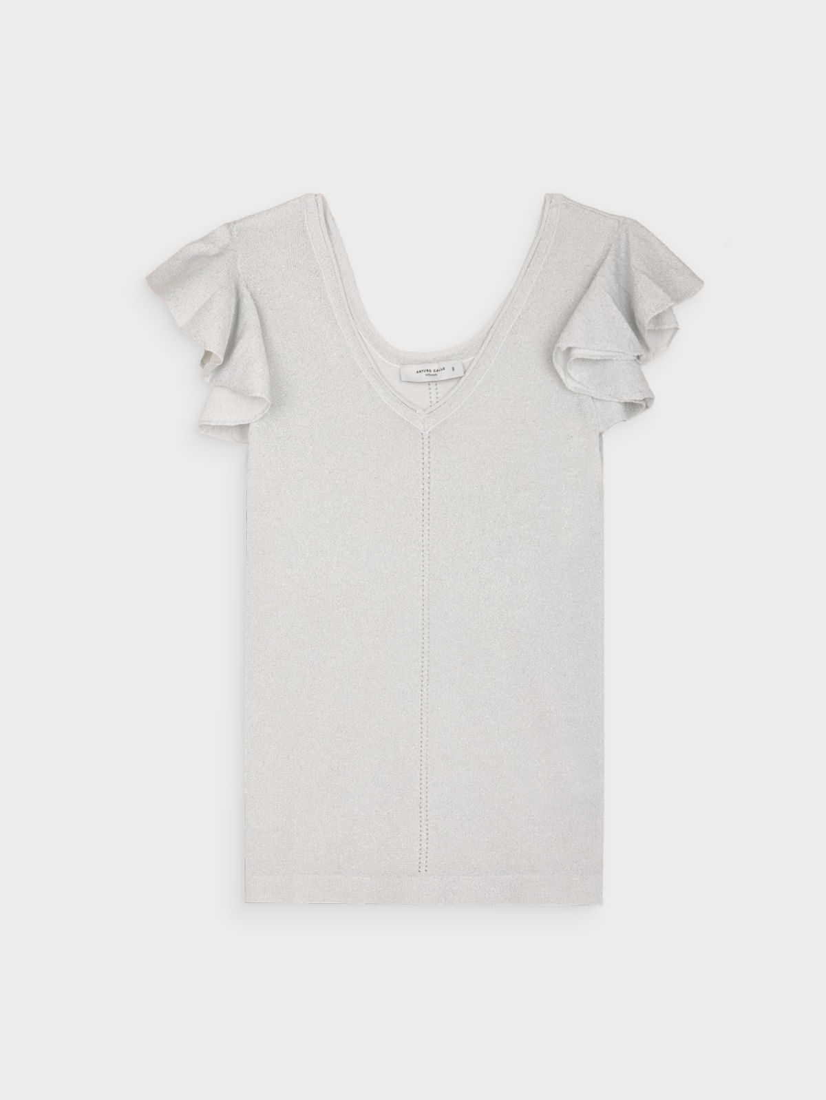 Camiseta Tejida Unicolor para Mujer 36233