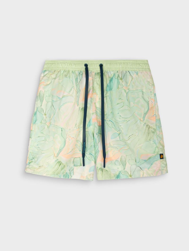 Pantaloneta Estampada de Baño para Hombre 03481