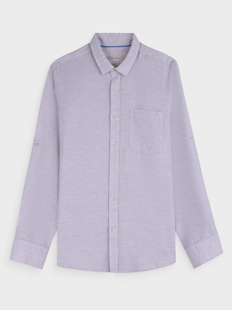 Camisa Manga Larga en Lino para Hombre 38611