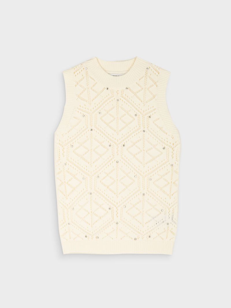 Camiseta Tejida Unicolor para Mujer 39008