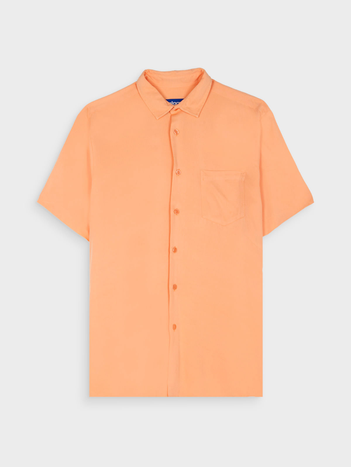 Camisa Unicolor Manga Corta para Hombre 13236