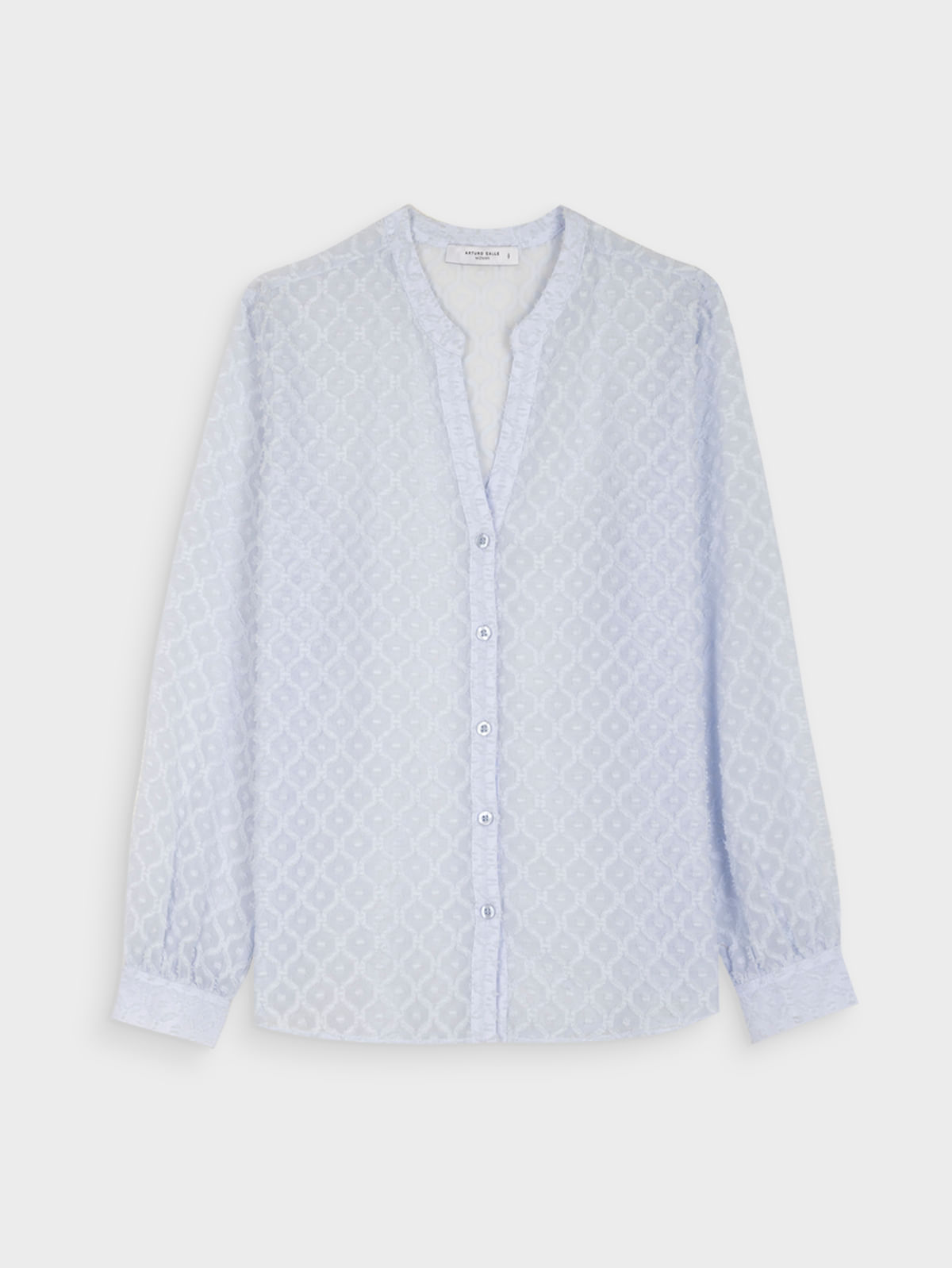 Blusa Manga Larga Unicolor para Mujer 42430