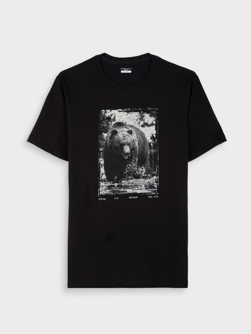 Camiseta Estampada Slim Fit para Hombre 40218