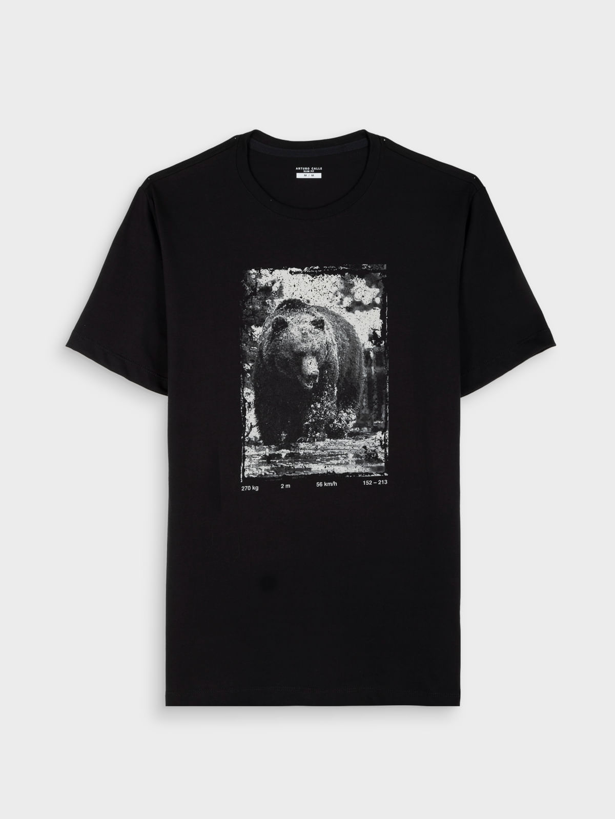 Camiseta Estampada Slim Fit para Hombre 40218