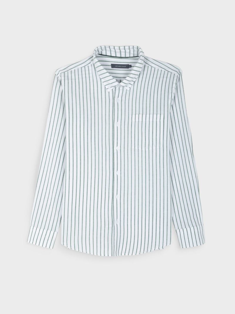Camisa Lino Manga Larga para Hombre 43323